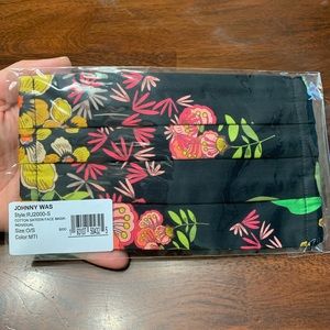 Johnny Was Designer Face Mask Floral New